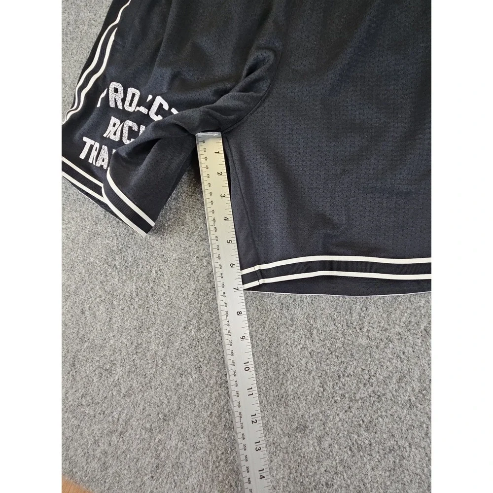 Under Armour Mens Medium Project Rock Training Athletic Black Shorts Logo 1706